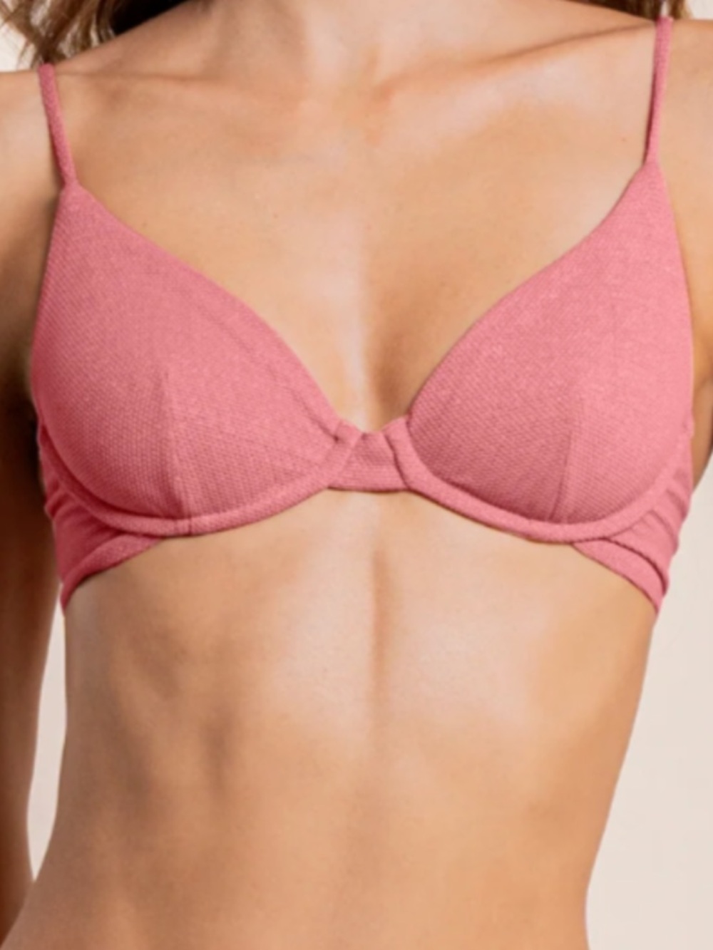 NWT Maaji Pink Underwire Bikini Top Small